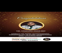 Yankuba Bio Clinches Award