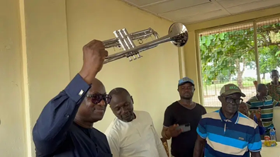 Minister Fanday Turay Pays Back to His Almamater