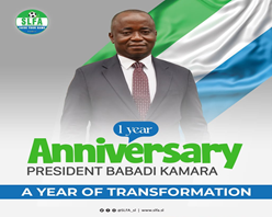 SLFA’s Babadi Kamara One Year In Office: A Retrospect of Key Achievements